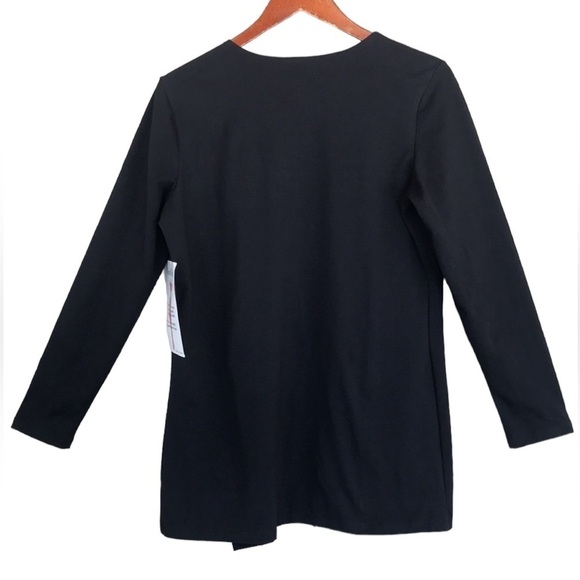Women with Control By Renee Greenstein‎ Black Long Sleeve Open Top - Picture 3 of 11